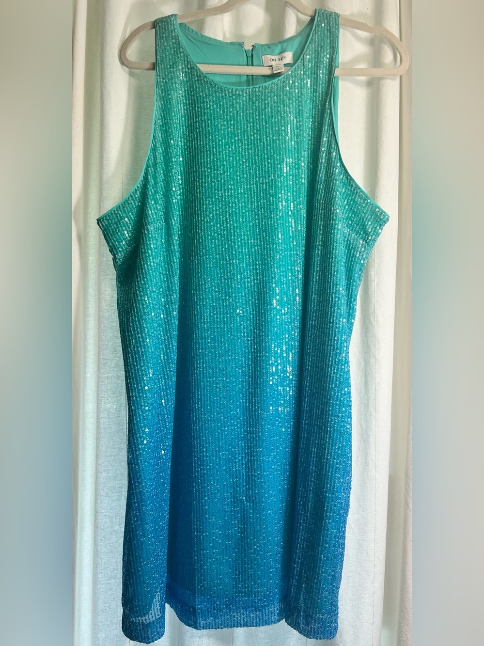 Ombré Sequin Mini Dress